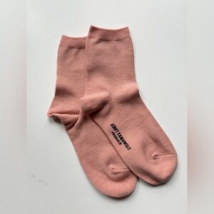 Yohji Yamamoto Blush Pink Wool Socks